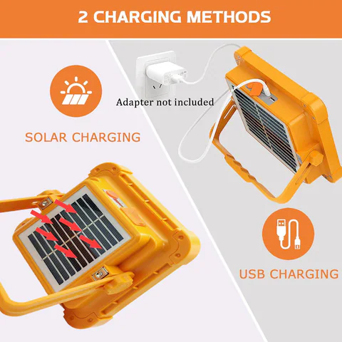 خرید پرژکتور شارژی سولاری پاور بانک دارky-100w