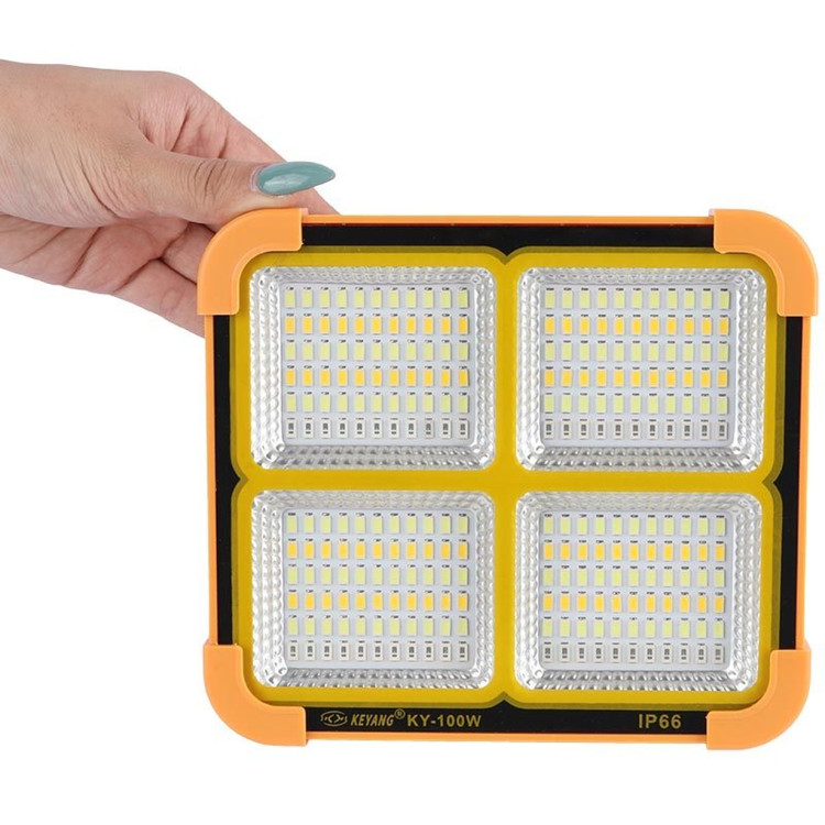 خرید پرژکتور شارژی سولاری پاور بانک دارky-100w