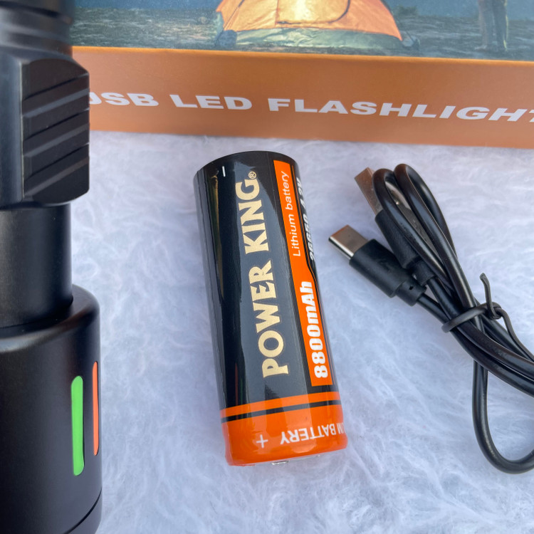 چراغ دستی شارژی کینگ پاور مدل KP-5065 – پرقدرت، ضدآب، مناسب نگهبانی و طبیعتگردی