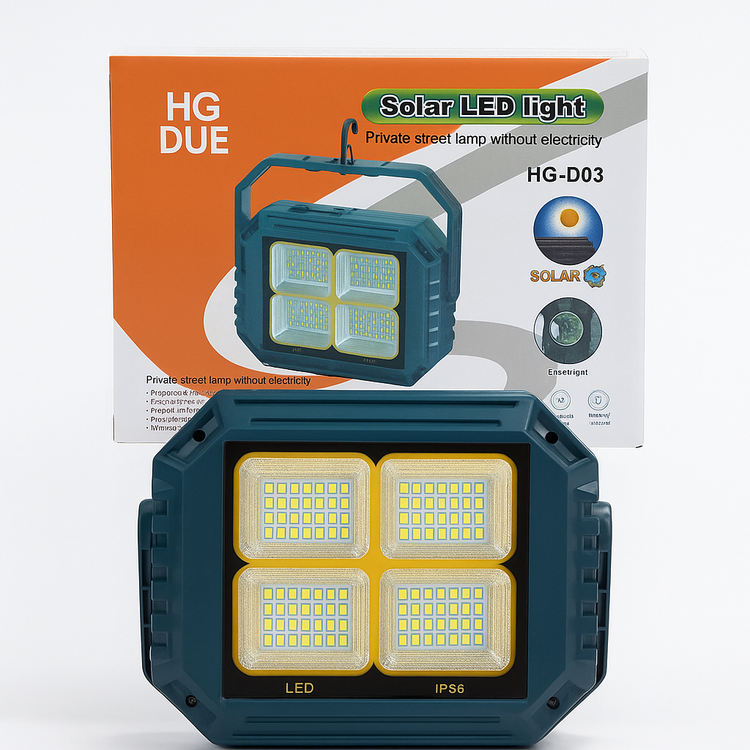 خرید پرژکتور شارژی سولاری مدل HG-D03