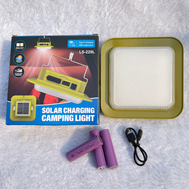 خرید لامپ شارژی پاوربانک دار سولاری باطری قابل تعویض مدل LS229L