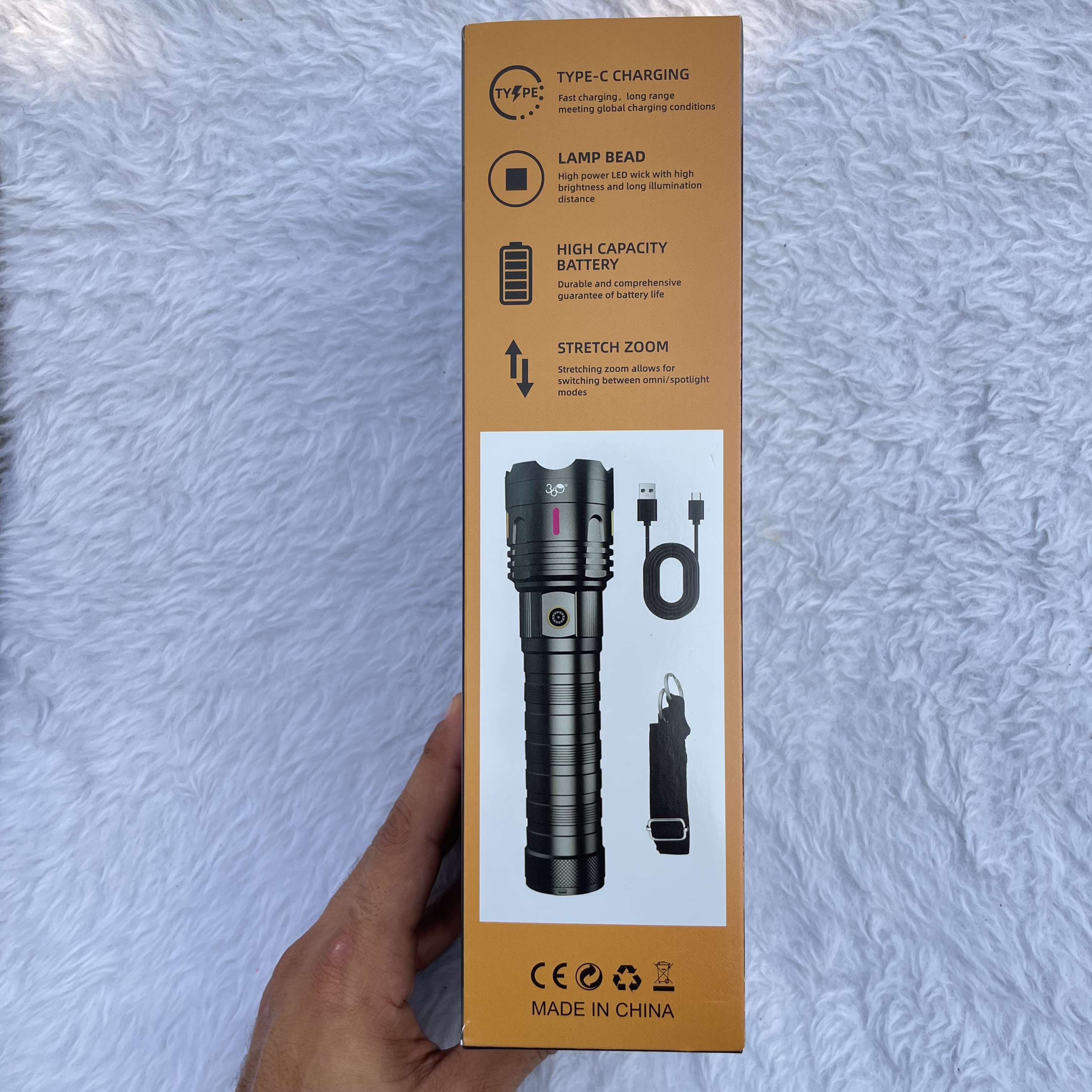 خرید چراغ دستی شکاری زوم دار مدل LH-7109