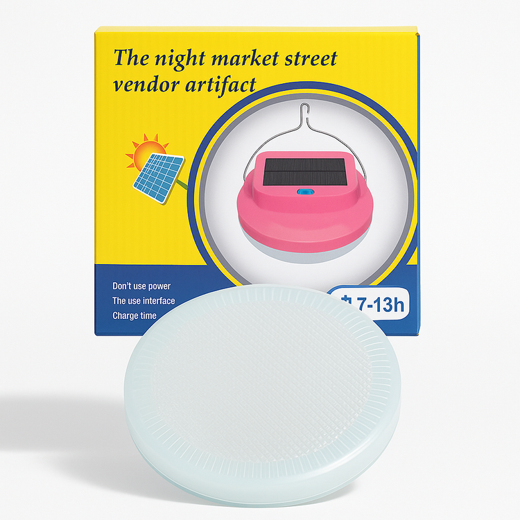 خرید چراغ سقفی یا آویز خورشیدی شارژی مدل Night Market با پنل سولار و USB