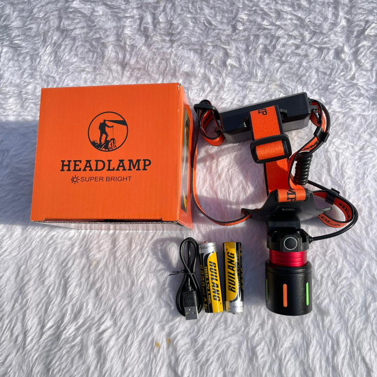 چراغ پیشانی شارژی هدلامپ حرفهای ۵۰ وات LED زومدار