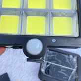 خرید چراغ خورشیدی دیواری پنل جدا COB سنسور دار 800 لومن ضدآب قابل تنظیم 360 درجه