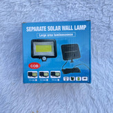 خرید چراغ خورشیدی دیواری پنل جدا COB سنسور دار 800 لومن ضدآب قابل تنظیم 360 درجه