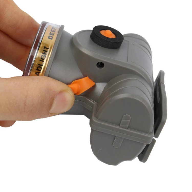چراغ پیشانی شارژی دیپکینگ مدل DK-321U ضدآب برد 150 متر با نمایشگر شارژ