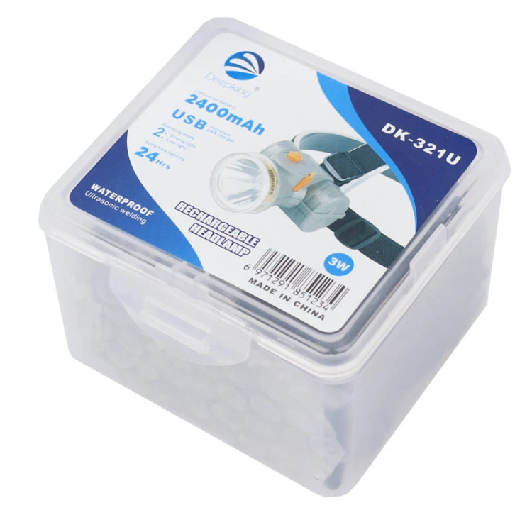 چراغ پیشانی شارژی دیپکینگ مدل DK-321U ضدآب برد 150 متر با نمایشگر شارژ