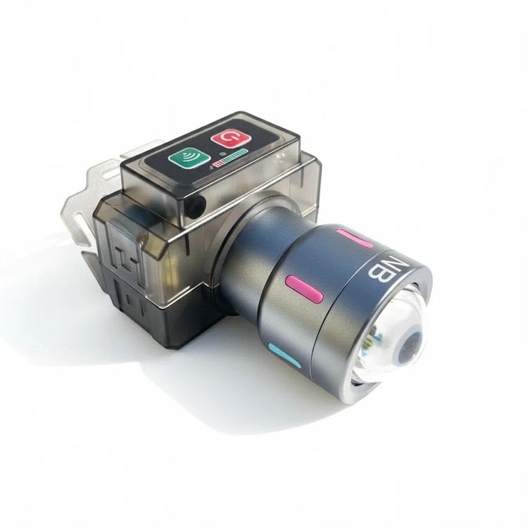 خرید چراغ پیشانی شارژی چندکاربره CX‑6159 NB لنز زومدار ضدآب با سنسور حرکتی، نور LED پرقدرت