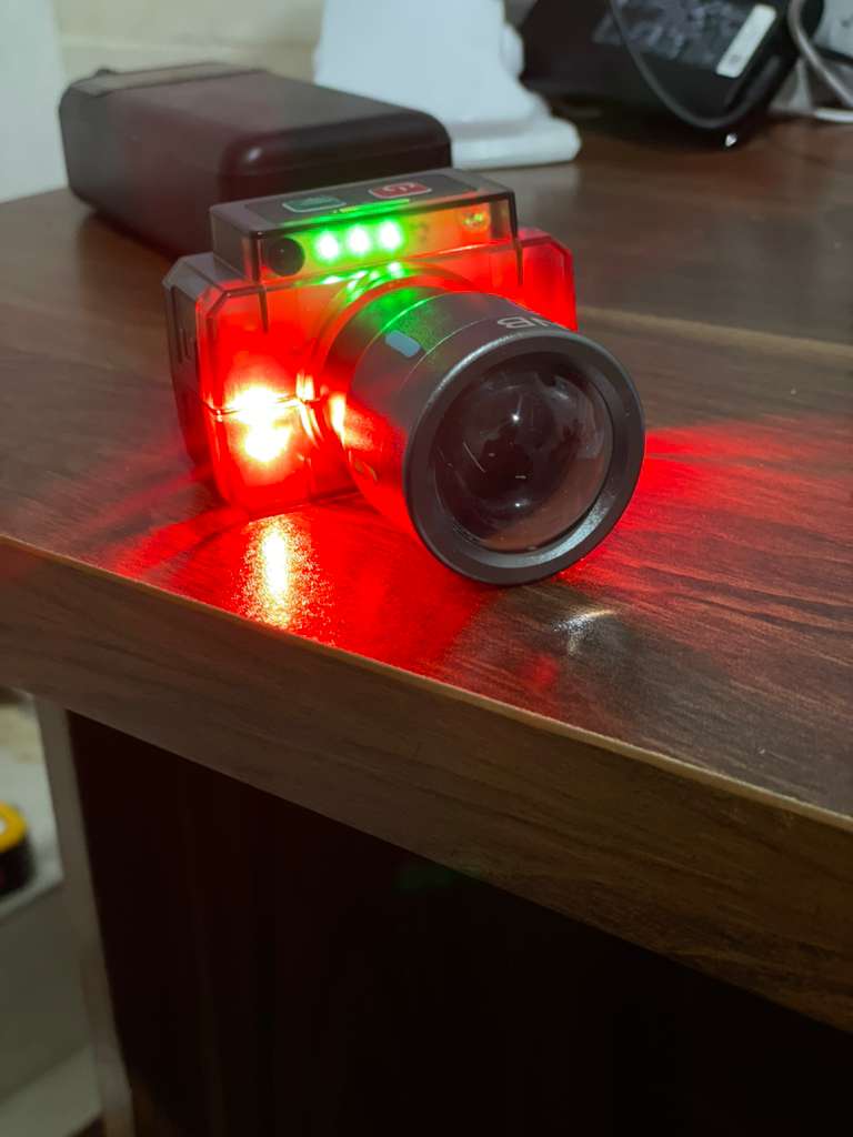 خرید چراغ پیشانی شارژی چندکاربره CX‑6159 NB لنز زوم‌دار ضدآب با سنسور حرکتی، نور LED پرقدرت