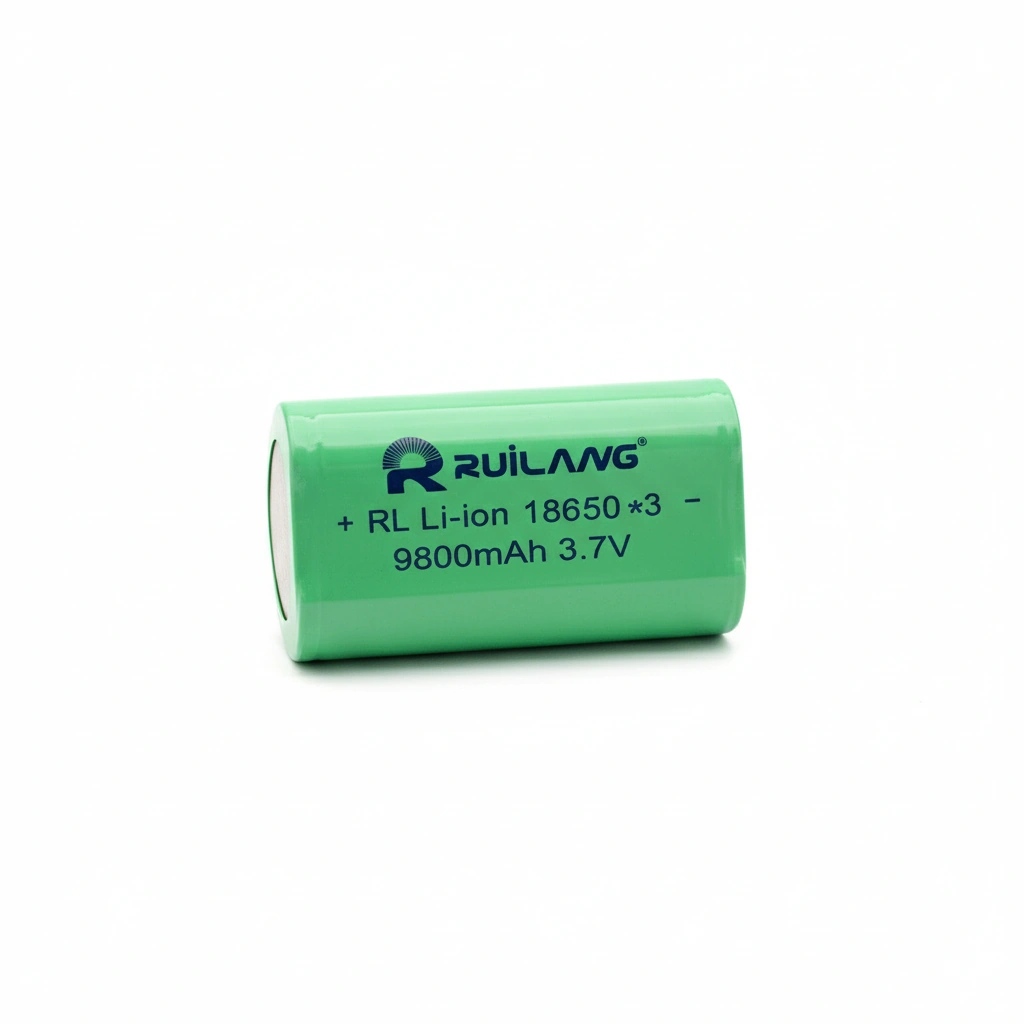 باتری لیتیومی ۳سل RuiLang 18650×3 ظرفیت 9800 mAh قابل شارژ