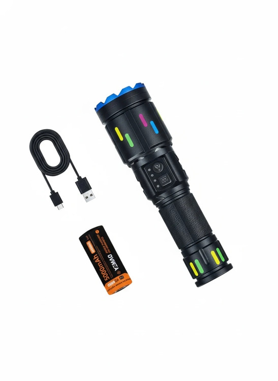 خرید چراغ قوه شارژی YEMAO مدل YM‑G560Y، ضدآب با باتری ۵۰۰۰ mAh لیتیومی