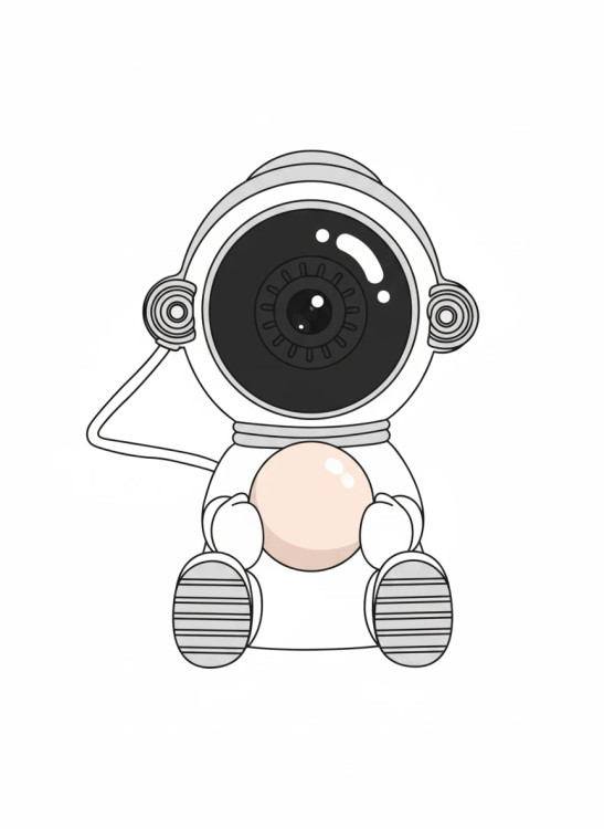 خرید چراغ خواب پروژکتوری فضانورد مدل Focusing Projection Lamp