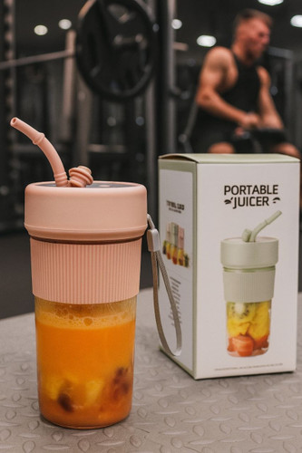 خرید شیکر و آبمیوهگیر قابل حمل مدل K5 | شارژی USB با موتور پرقدرت ۱۸۰۰۰