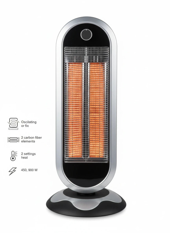 خرید بخاری کربنی HuaTuo مدل CF‑90K؛ گرمای سریع و کممصرف