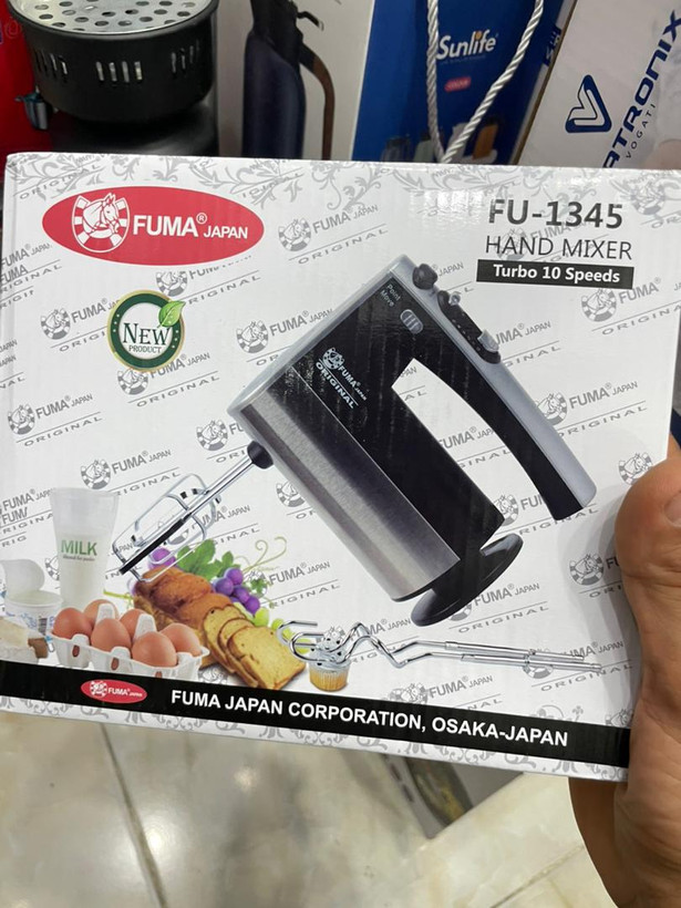 همزن برقی فوما FUMA FU‑1345 با ۱۰ سرعت و حالت توربو اصل