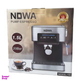 خرید اسپرسوساز NDWA مدل 153 ظرفیت 1.5 لیتر فشار 20 بار توان 3000 وات