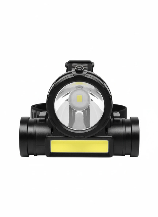 چراغ پیشانی مدل 108 با LED و COB، باتری داخلی و شارژ USB