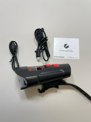 چراغ دوچرخه دیجیتال مدل XA-585 مجهز به بوق شارژ USB