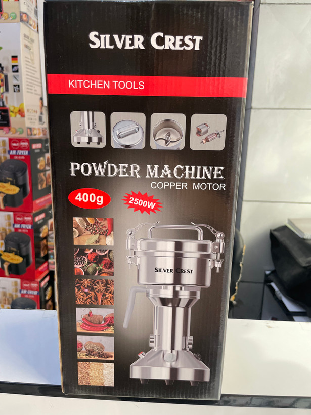 آسیاب صنعتی سیلور کرست مدل 400 گرمی با موتور مسی و توان 2500 وات