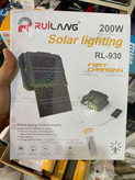پروژکتور شارژی خورشیدی 200 وات RUILANG RL-930 با پنل جداشونده و کنترل