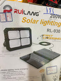 پروژکتور شارژی خورشیدی 200 وات RUILANG RL-930 با پنل جداشونده و کنترل