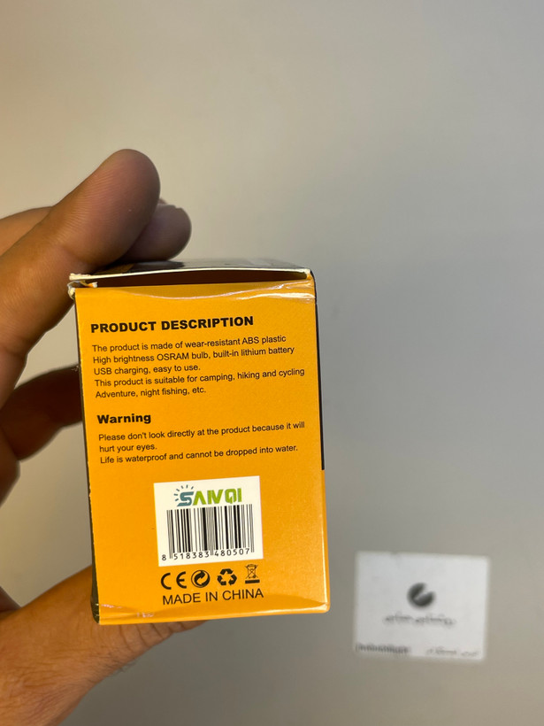 چراغ پیشانی شارژی مدل۸۰۵- SANQI OSRAM با نور قوی و باتری لیتیومی
