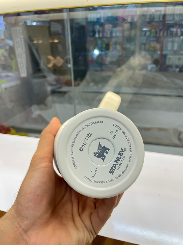 لیوان (ماگ) استیل استنلی ۴۰ اونسی مدل کوایست با دسته و نی، چند رنگ