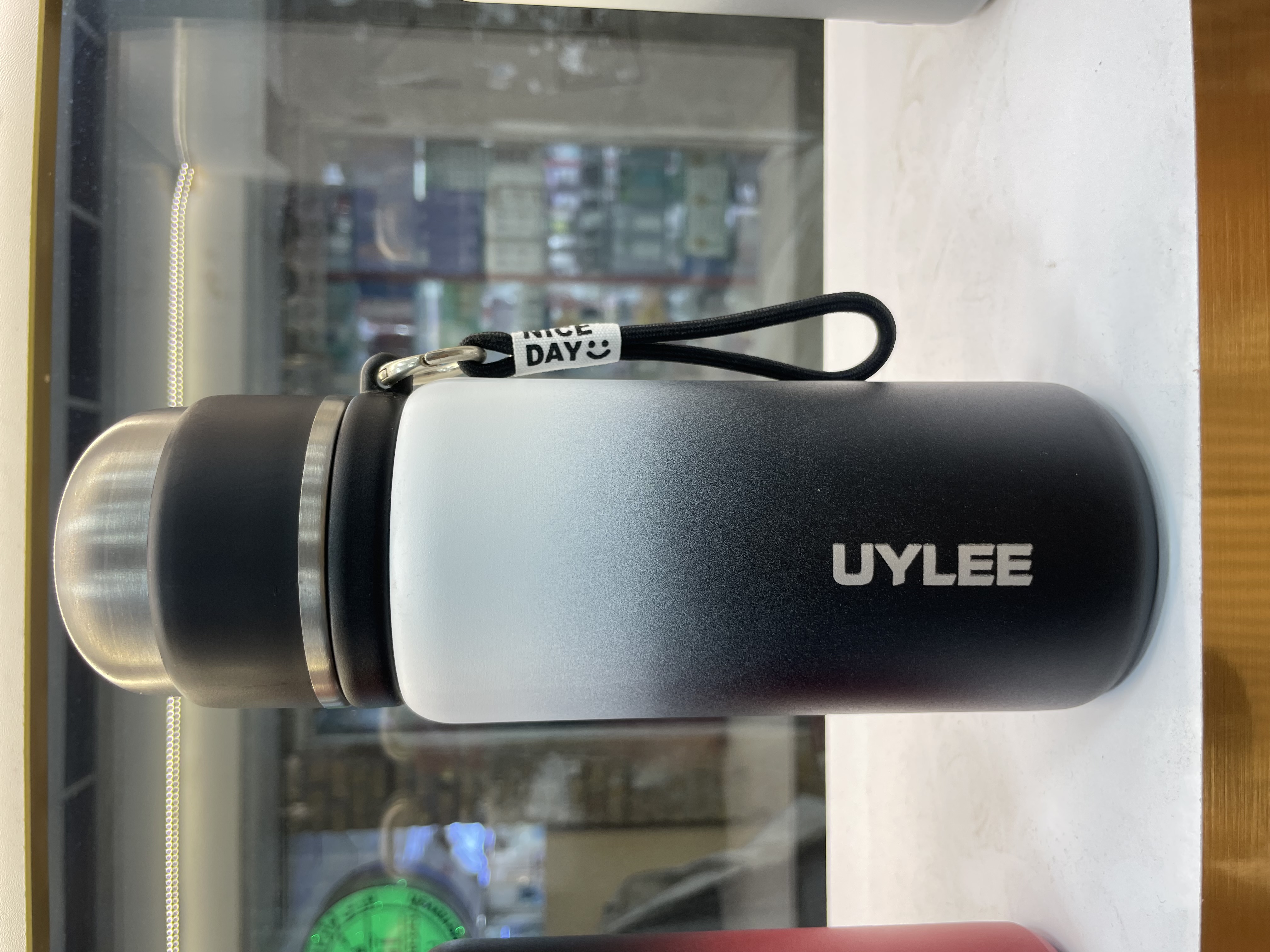 خرید فلاسک استیل دوجداره یوایلی (UYLEE) با درب دوگانه (لیوانی و دهانه اسپریچ)
