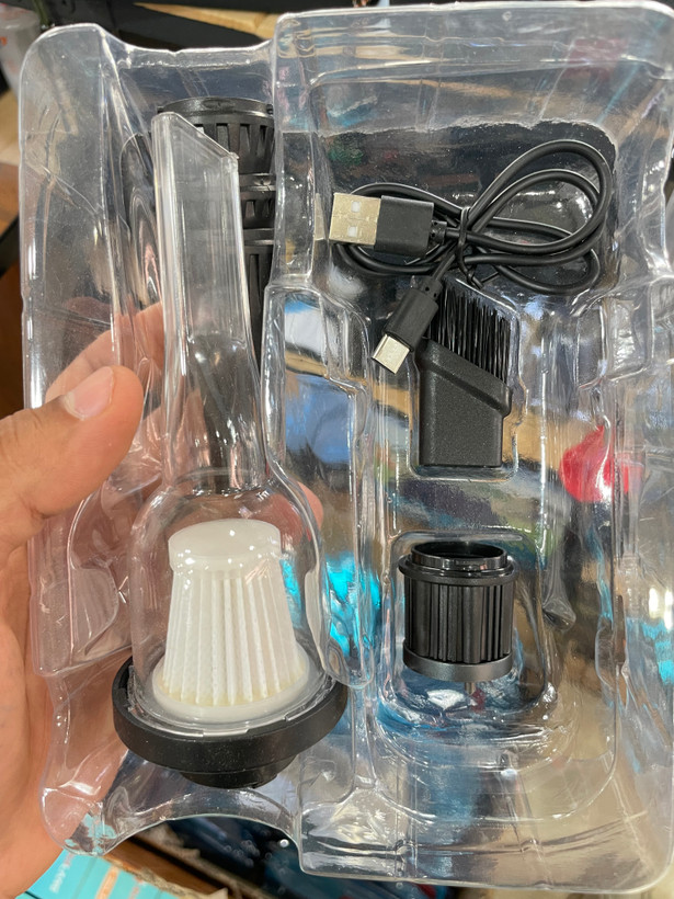 جت فن (دمنده باد) شارژی دستی چندکاره مدل F040-1 با باد قوی و چراغ LED