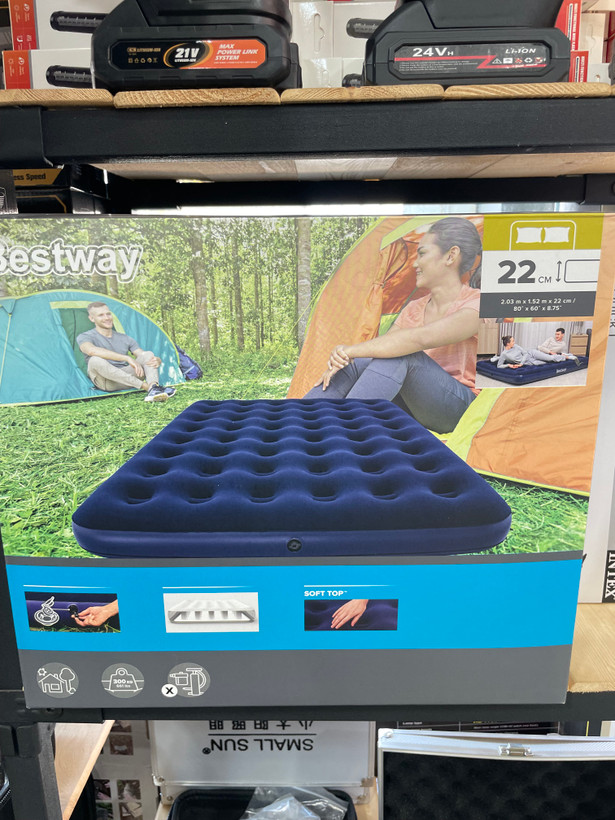 تشک بادی روتختیدار بستوی (Bestway) سایز کوئین با رویه مخملی نرم (Soft Top)