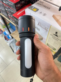 چراغقوه شارژی روئیلانگ مدل RL-703 با بدنه فلزی، باتری قابل تعویض، پاوربانک و نور سهرنگ