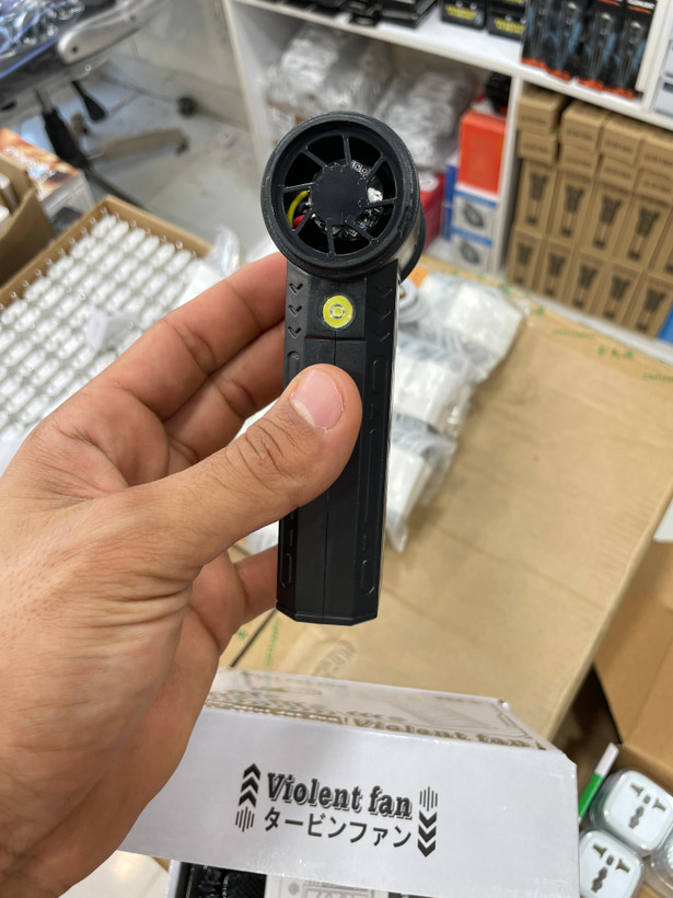 جت فن دستی توربینی براشلس با چراغ قوه دوحالته Violent Jet Fan