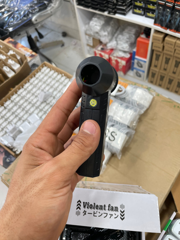 جت فن دستی توربینی براشلس با چراغ قوه دوحالته Violent Jet Fan