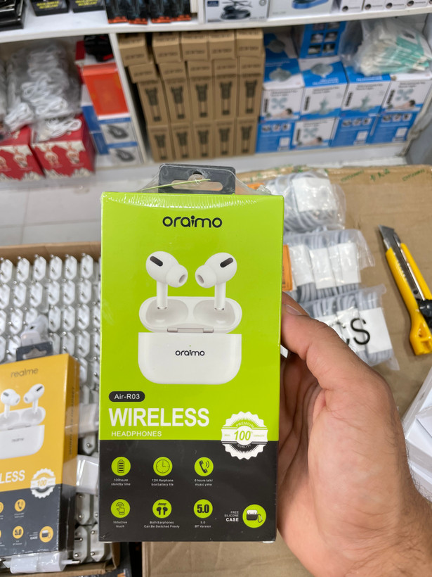 ایرپاد بیسیم اورایمو مدل Air-R03 با قابلیت ANC و کیس شارژ