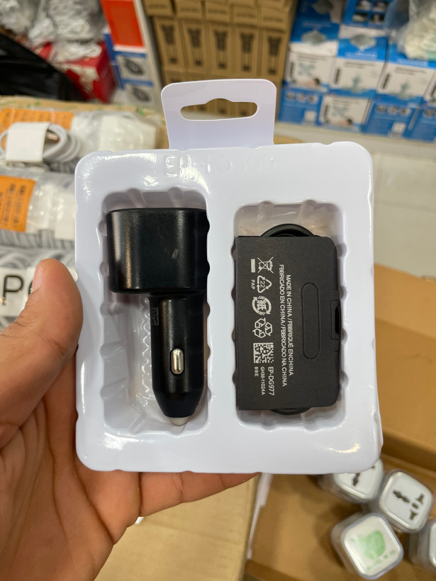 شارژر فندکی خودرو Samsung مدل EP-L5300 دو پورت فست شارژ ۴۵+۱۵ وات