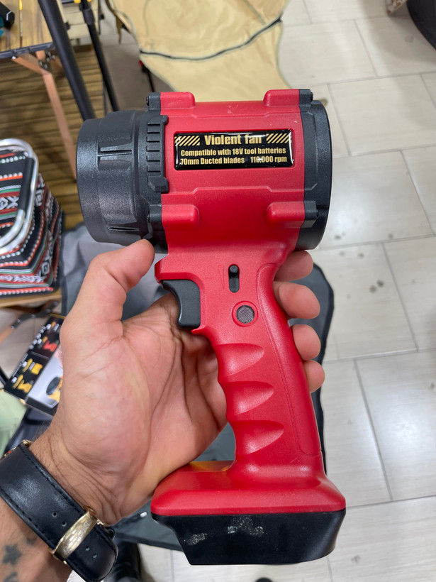 دمنده بادی شارژی Violent Fan مدل F018 سازگار با باتری ۲۴ ولت