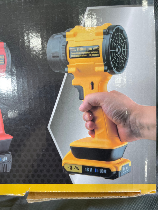 دمنده بادی شارژی Violent Fan مدل F018 با باتری ۴۸ ولت