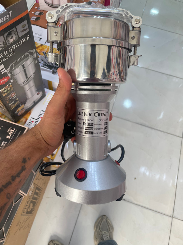 آسیاب برقی پودرساز Silver Crest موتور مسی ۱۰۰۰ وات 150 گرمی