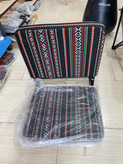 خرید صندلی راحتی زمینی طرح سنتی سدو مشکی با پایه تاشو فلزی