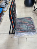 صندلی راحتی زمینی طرح سنتی سدو مشکی با پایه تاشو فلزی
