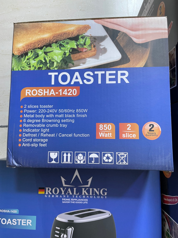 توستر Royal King مدل ROSHA-1420 طرح کلاسیک ۲ اسلایس