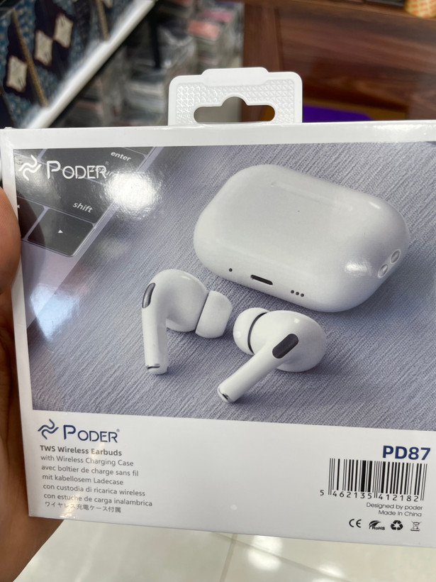 هندزفری بیسیم Poder مدل PD87 با قاب شارژ