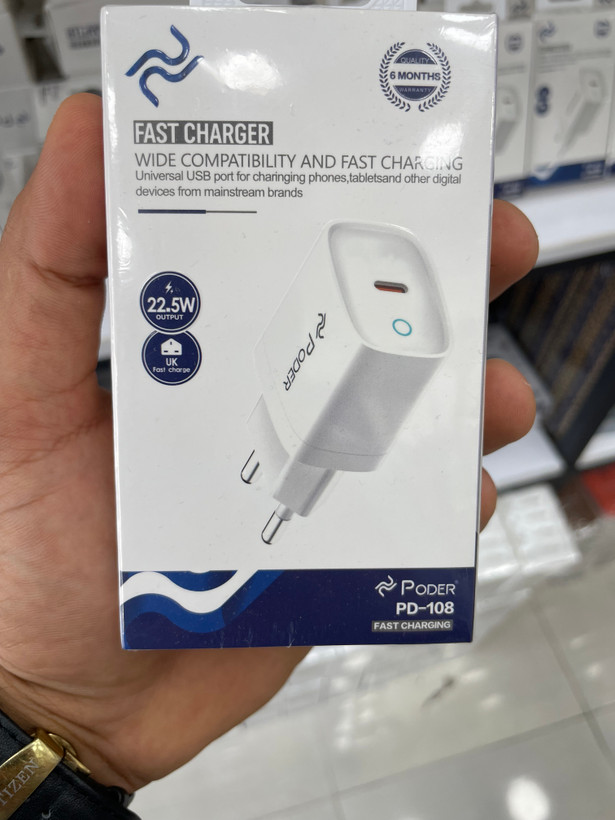آداپتور شارژر فست شارژ پودر (Poder) مدل PD-108