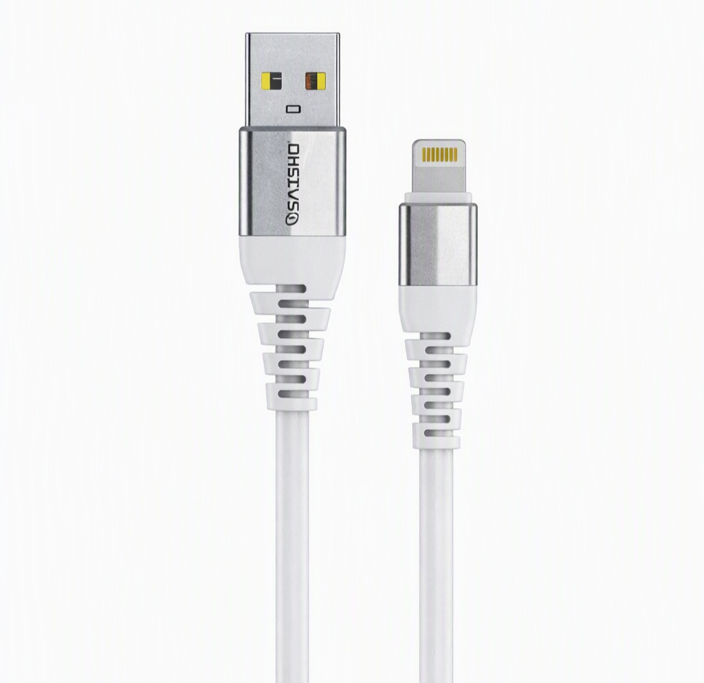 خرید کابل شارژ آیفون USB به Lightning سایشو مدل PD-86 روکش سیلیکاژل