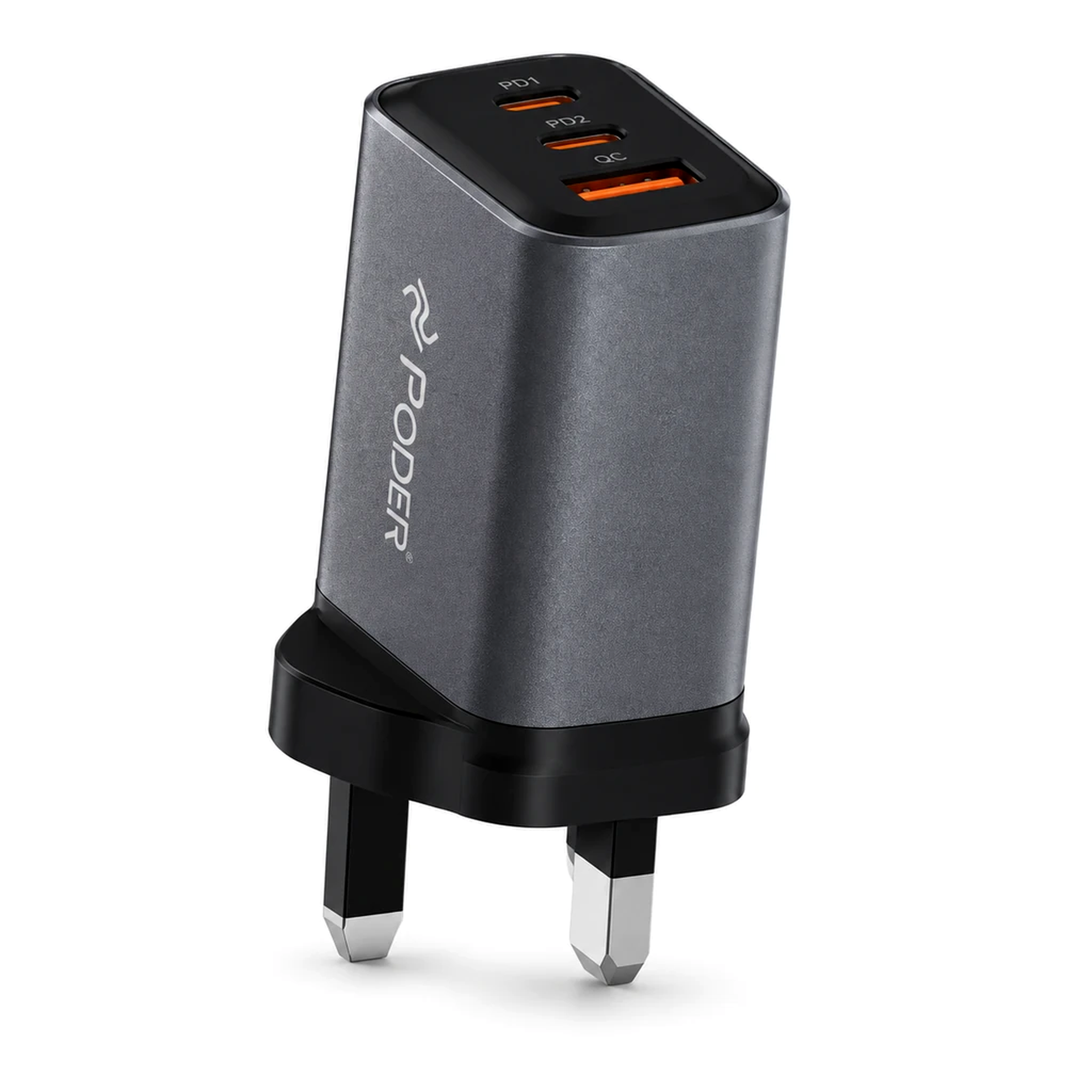 آداپتور فست شارژ ۳ پورت ۶۷ وات پودر (Poder) مدل PD-167