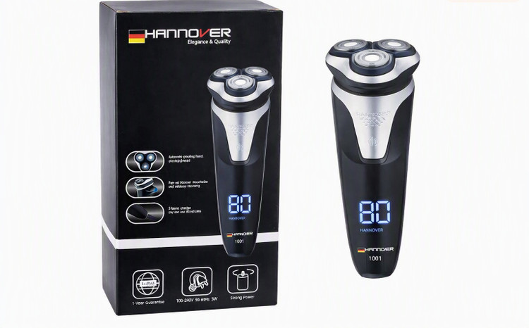 خرید ریشتراش سهسر شارژی هانوفر Hannover مدل 1001